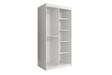 Marmuria Garderobe 100 cm Marmormønster - Sort - Opbevaring - Tøjopbevaring - Garderobeskabe