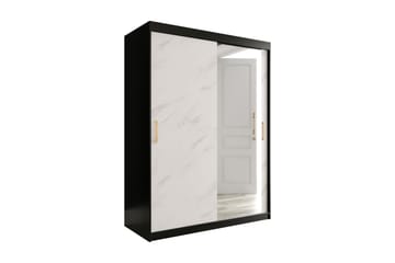 Marmuria Garderobe med Spejl 150 cm Marmormønster