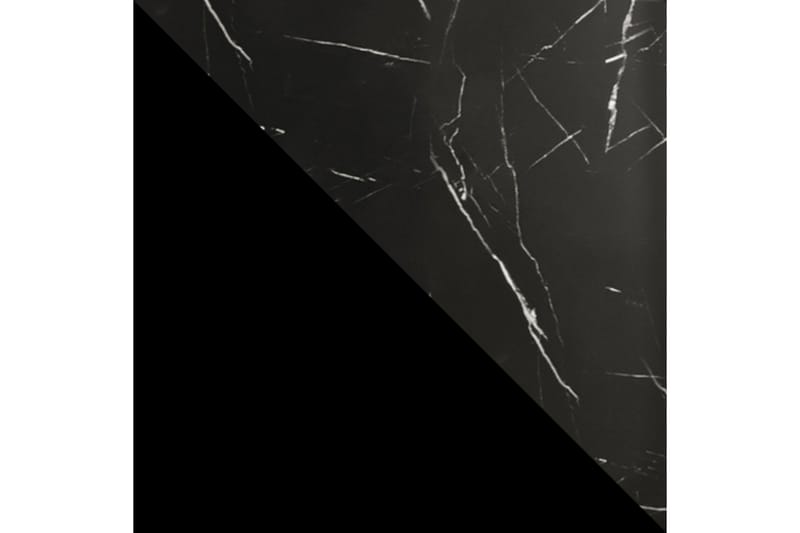 Marmuria Garderobe med Spejle Kant 120 cm Marmormønster - Sort - Garderobeskabe - Garderobeskab & klædeskab