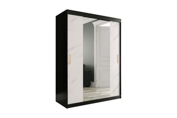 Marmuria Garderobe med Spejle Kant 150 cm Marmormønster
