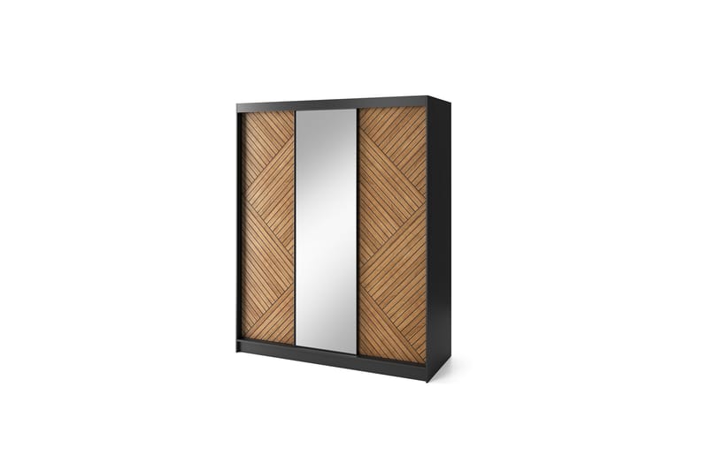 Marrphy Garderobe med Spejl 120x220 cm, Brun