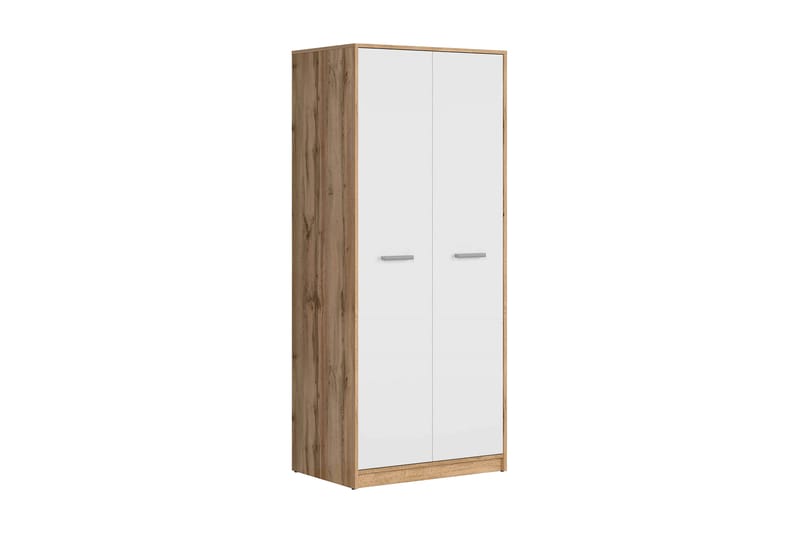 Matos Garderobe - Træ/Natur/Hvid - Opbevaring - Tøjopbevaring - Garderobeskabe