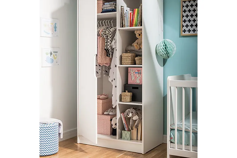 Maxim Garderobe Hvid - VOX - Opbevaring - Tøjopbevaring - Garderobeskabe - Garderobeskab & klædeskab