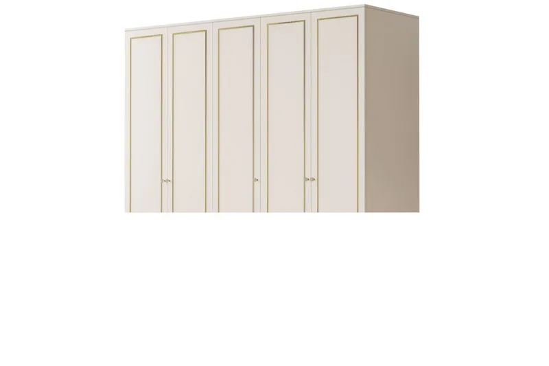 Meira Garderobesskåp 175x180 cm, Mat Hvid