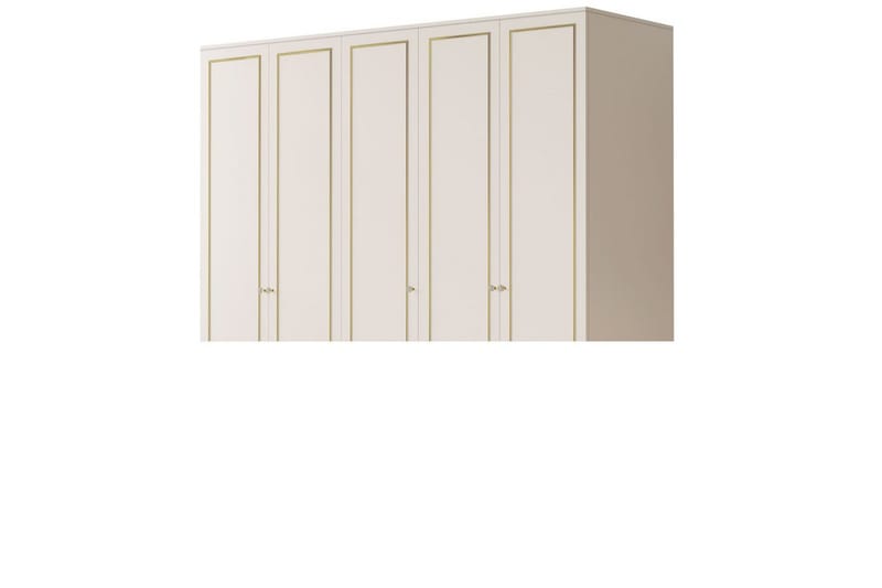 Meira Garderobesskåp 175x180 cm - Mat Hvid - Opbevaring - Tøjopbevaring - Garderobeskabe - Garderobeskab & klædeskab