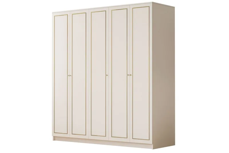 Meira Garderobesskåp 175x210 cm, Mat Hvid