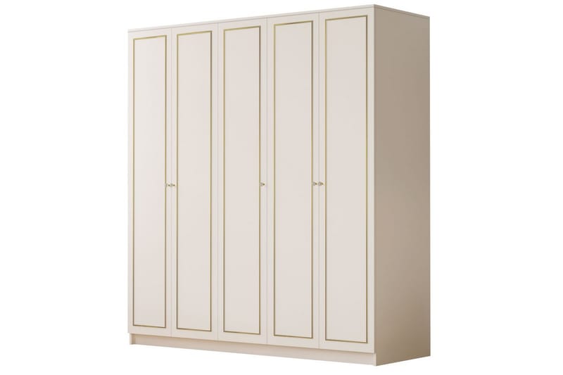 Meira Garderobesskåp 175x210 cm, Mat Hvid