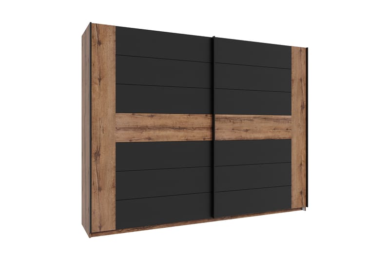 Melnik Garderobe 62x270 cm - Brun/Sort - Opbevaring - Tøjopbevaring - Garderobeskabe