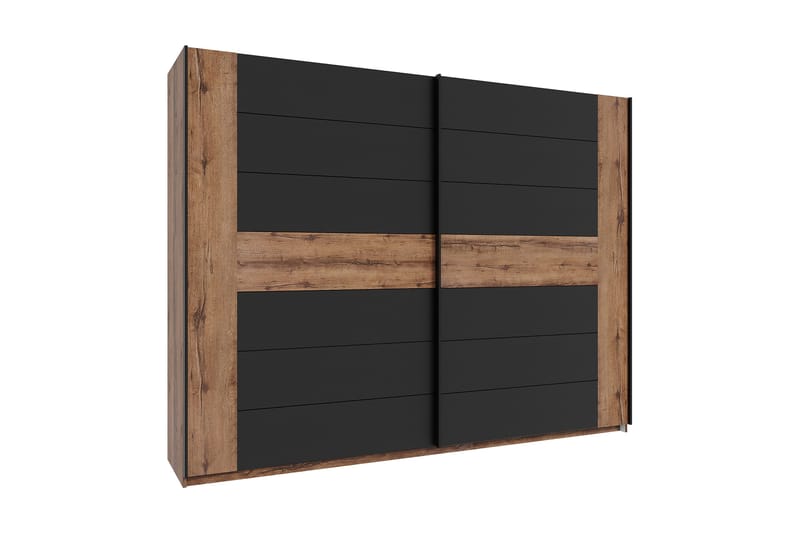 Melnik Garderobe 62x270 cm, Brun/Sort
