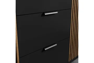 Meorati Garderobe 185x200 cm - Brun - Opbevaring - Tøjopbevaring - Garderobeskabe
