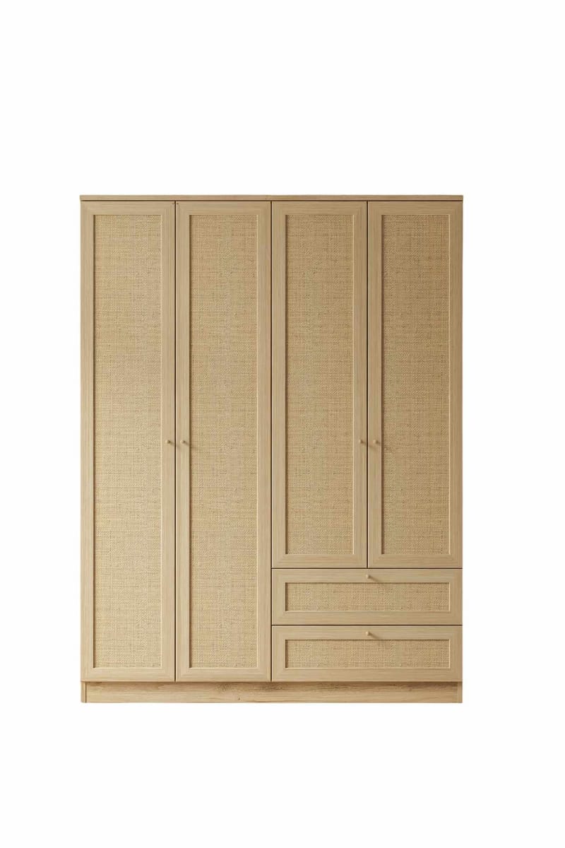 Meyloren garderobe 137x182 cm - Beige - Opbevaring - Tøjopbevaring - Garderobeskabe - Garderobeskab & klædeskab