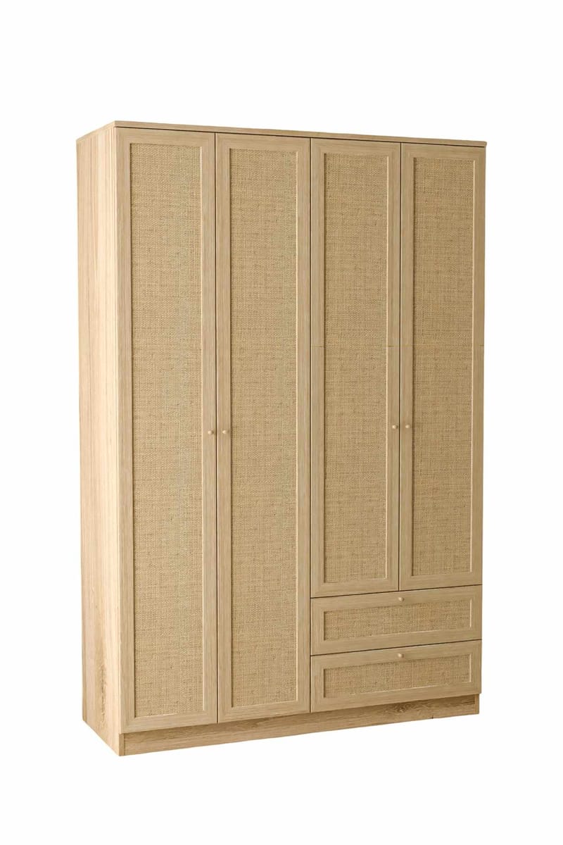 Meyloren garderobe 137x210 cm - Beige - Opbevaring - Tøjopbevaring - Garderobeskabe - Garderobeskab & klædeskab