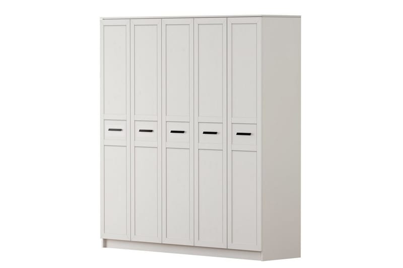 Meyra Garderobe 175x184 cm - Mat Hvid - Opbevaring - Tøjopbevaring - Garderobeskabe