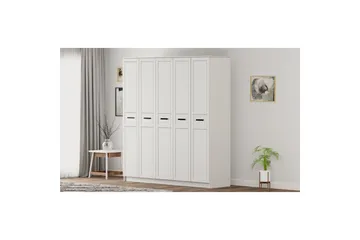 Meyra Garderobe 175x184 cm - Mat Hvid - Opbevaring - Tøjopbevaring - Garderobeskabe