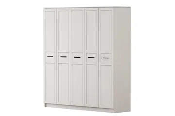 Meyra Garderobe 175x210 cm - Mat Hvid - Opbevaring - Tøjopbevaring - Garderobeskabe
