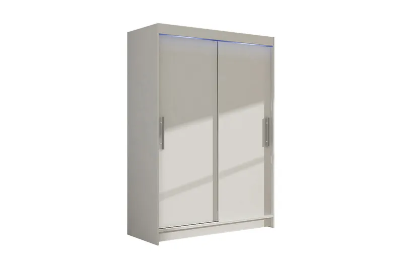Miami garderobe 120x58x200 cm, Hvid