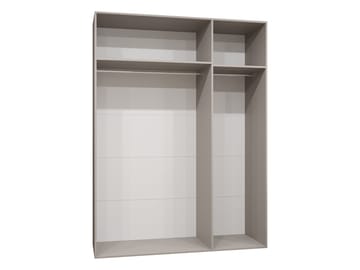 Milias Garderobeskab 150x202 cm - sort, guld - Opbevaring - Tøjopbevaring - Garderobeskabe - Garderobeskab & klædeskab