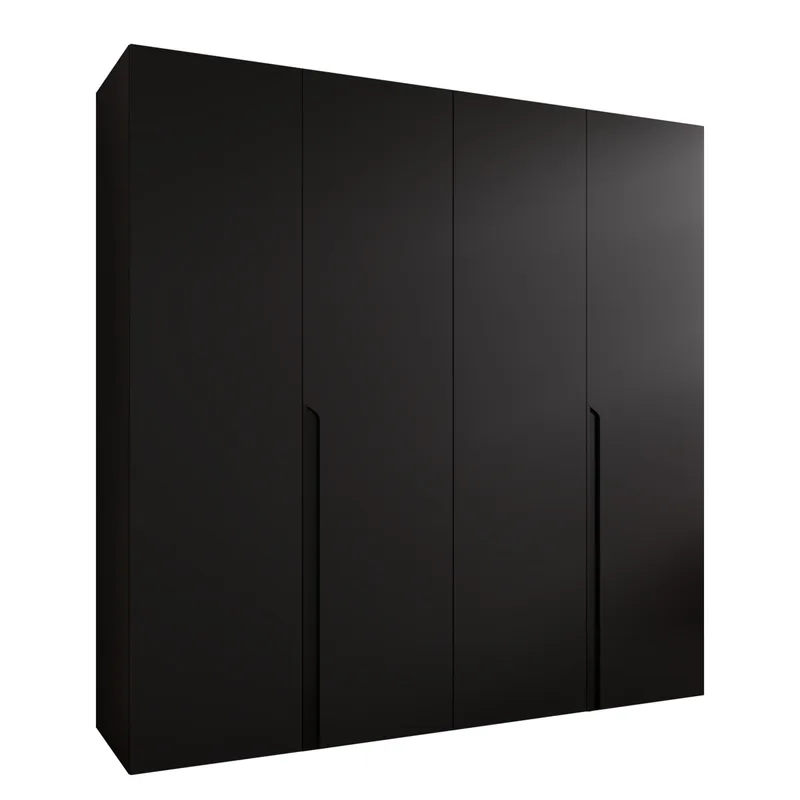 Milias Garderobeskab 200x202 cm, sort