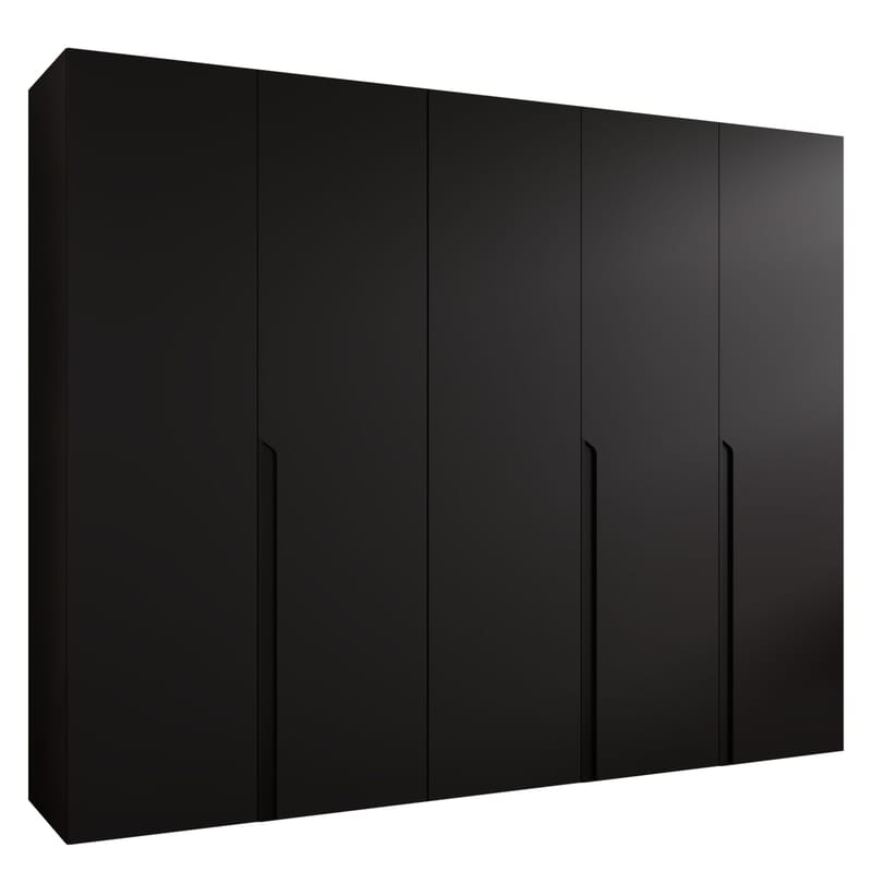 Milias Garderobeskab 250x202 cm, sort