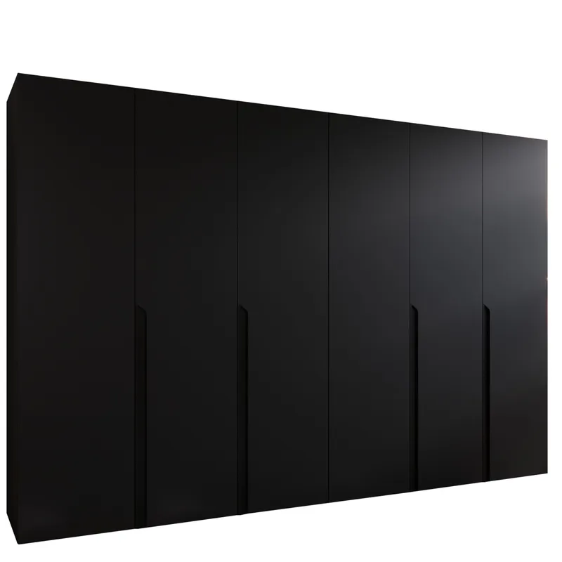 Milias Garderobeskab 300x202 cm, sort