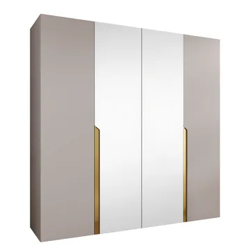 Milias Garderobeskab med spejl 200x202 cm