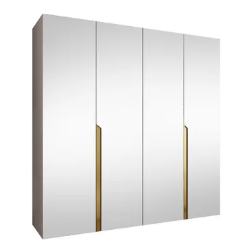 Milias Garderobeskab med spejl 200x202 cm