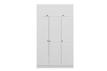 Minar Garderobe 135 cm - Hvid - Opbevaring - Tøjopbevaring - Garderobeskabe