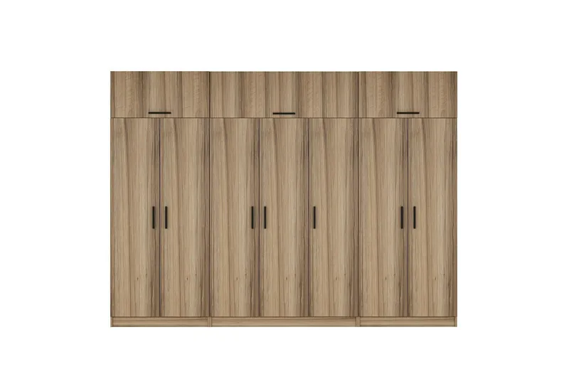 Minar Garderobe 315x235 cm, Valnød