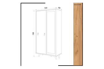 Mod Design garderobe Spejl - Træ / hvid - Opbevaring - Tøjopbevaring - Garderobeskabe