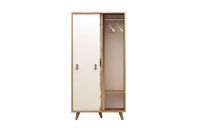 Mod Design garderobe Spejl, Træ / hvid