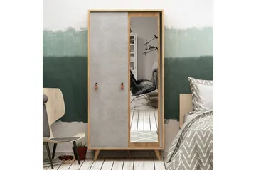 Mod design garderobe - Træ / grå - Opbevaring - Tøjopbevaring - Garderobeskabe