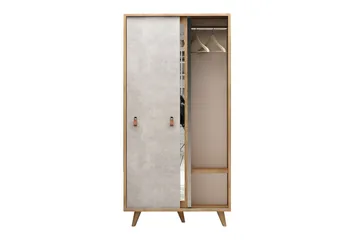 Mod design garderobe - Træ / grå - Opbevaring - Tøjopbevaring - Garderobeskabe