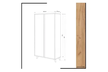 Mod design garderobe - Træ / hvid - Opbevaring - Tøjopbevaring - Garderobeskabe