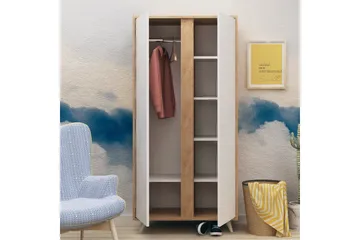 Mod design garderobe - Træ / hvid - Opbevaring - Tøjopbevaring - Garderobeskabe