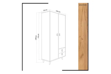 Mod design garderobe - Træ / hvid - Opbevaring - Tøjopbevaring - Garderobeskabe