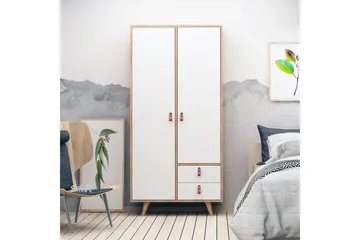 Mod design garderobe - Træ / hvid - Opbevaring - Tøjopbevaring - Garderobeskabe