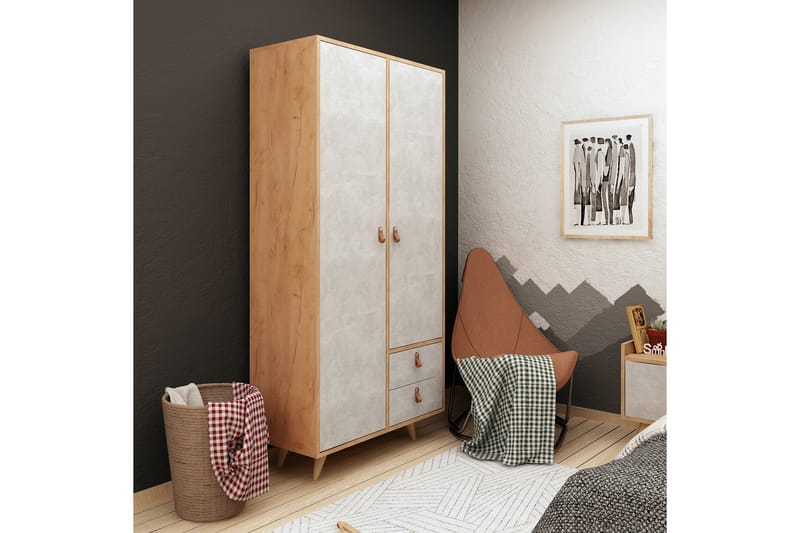 Mod design garderobe - Træ / hvid - Garderobeskabe - Garderobeskab & klædeskab