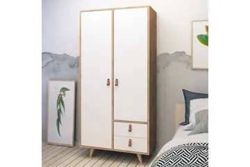 Mod design garderobe - Træ / hvid - Opbevaring - Tøjopbevaring - Garderobeskabe