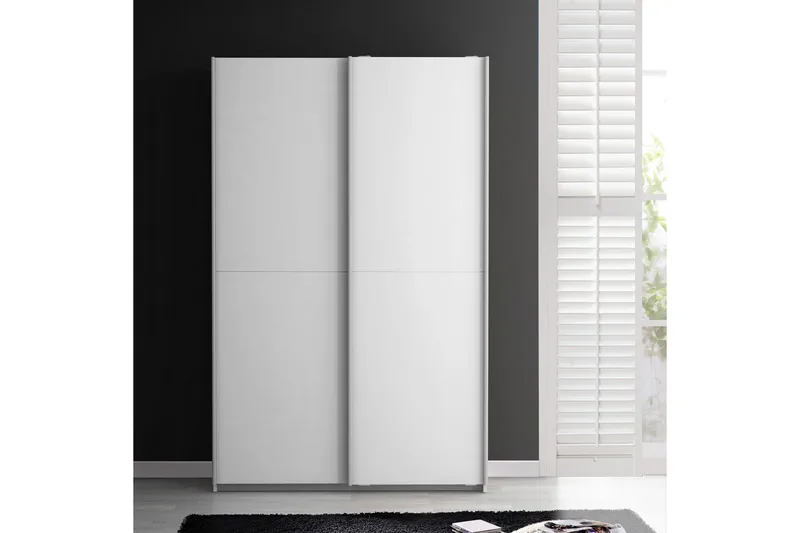 Molgaard garderobe 120x191 cm - Hvid - Opbevaring - Tøjopbevaring - Garderobeskabe