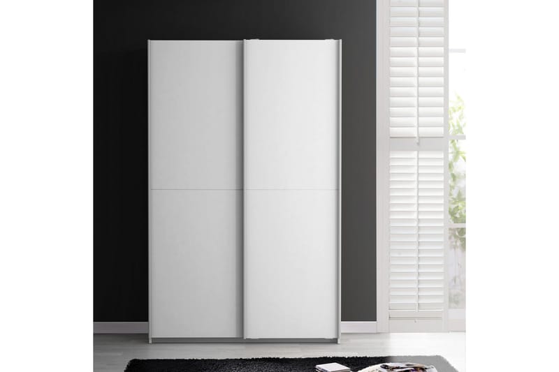 Molgaard garderobe 120x191 cm - Hvid - Opbevaring - Tøjopbevaring - Garderobeskabe