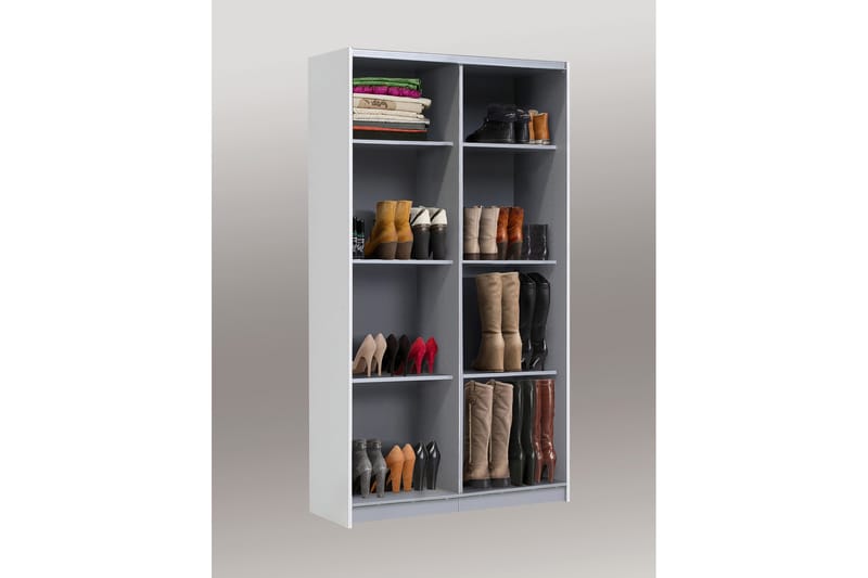 Molgaard garderobe 120x191 cm - Hvid - Opbevaring - Tøjopbevaring - Garderobeskabe