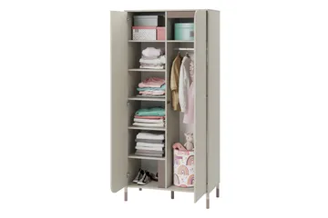 Monfort Garderobe 92x201 cm - Beige - Opbevaring - Tøjopbevaring - Garderobeskabe
