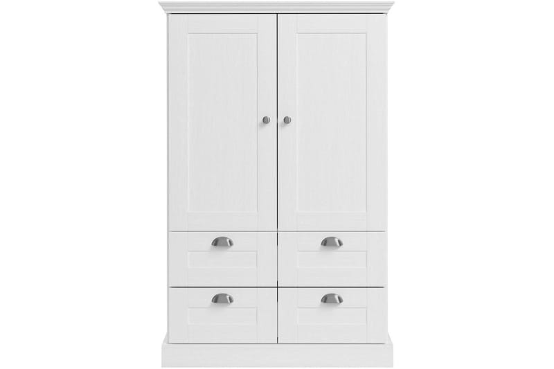 Motala Garderobe 83x130 cm - Hvid - Opbevaring - Tøjopbevaring - Garderobeskabe