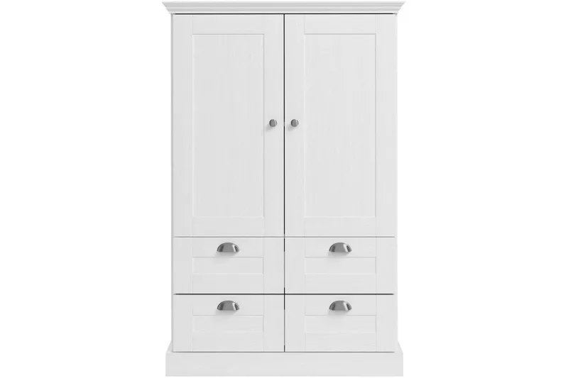 Motala Garderobe 83x130 cm - Hvid - Opbevaring - Tøjopbevaring - Garderobeskabe