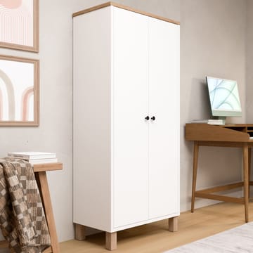 Multifunktionsskab Hanah Home Nord (61 x 133,6 x 33 cm) Hvid eg - Hvid og eg - Opbevaring - Tøjopbevaring - Garderobeskabe - Garderobeskab & klædeskab