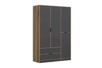 Munna Garderob 140x208 cm - Antracit - Opbevaring - Tøjopbevaring - Garderobeskabe