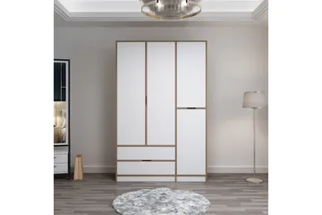 Munna Garderob 140x208 cm - Hvid - Opbevaring - Tøjopbevaring - Garderobeskabe