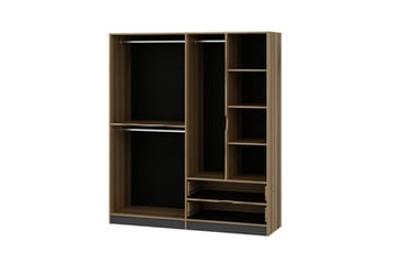 Munna Garderobe 180 cm - Grå - Opbevaring - Tøjopbevaring - Garderobeskabe
