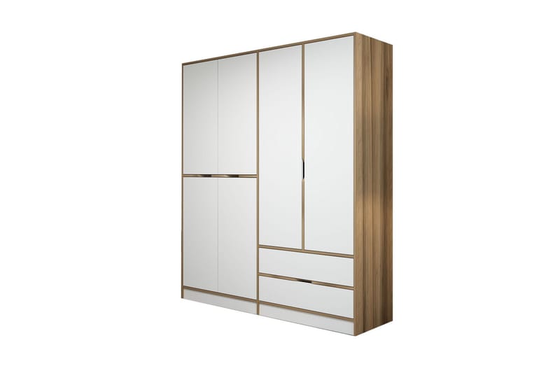 Munna Garderobe 180 cm - Hvid - Opbevaring - Tøjopbevaring - Garderobeskabe