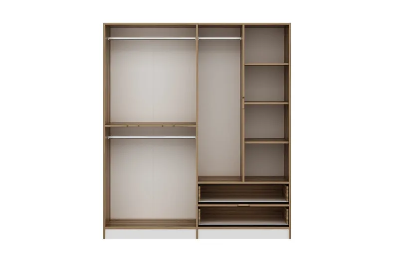 Munna Garderobe 180 cm - Hvid - Opbevaring - Tøjopbevaring - Garderobeskabe